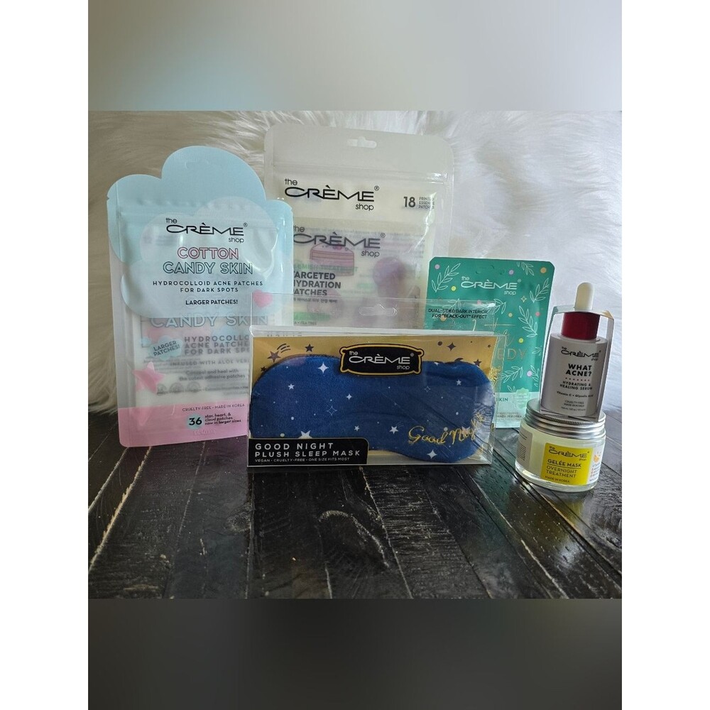 The Crème Shop 6-Piece Bundle Random Assorted Beauty Items Skincare Accessories